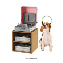 Hastings Home 2-Shelf Cube End Table, Brown -Living Space Shop GUEST baf41843 6089 41a4 87e1 0872f6987e40