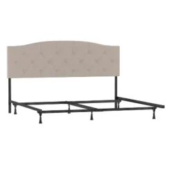 King/California King Provence Upholstered Arch Adjustable Tufted Headboard With Frame Linen Fabric - Hillsdale Furniture 12 King/California King Provence Upholstered Arch Adjustable Tufted Headboard With Frame Linen Fabric - Hillsdale Furniture -Living Space Shop GUEST bcc73e71 83f9 4f6e 93ad 3b31772f697a