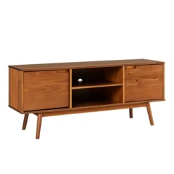 Solid Wood Mid-Century Modern TV Stand For TVs Up To 65" - Saracina Home 28 Solid Wood Mid-Century Modern TV Stand For TVs Up To 65" - Saracina Home -Living Space Shop GUEST bcf10612 ab1c 44cb 835f 7b34eadc967d