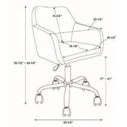 Rylen Office Chair - Linon -Living Space Shop GUEST bdc2f73c 572b 437b a12c 316199f74c13