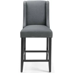 Baron Upholstered Fabric Counter Height Barstool - Modway -Living Space Shop GUEST be352f25 996d 4c43 b5ad d7041b996c23