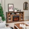 Costway 58" Fireplace TV Stand W/ 1400W Electric Fireplace For TVs Up To 65 Inches