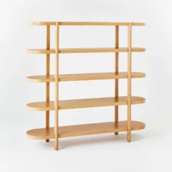 57" Portola Hills 5 Shelf Horizontal Bookcase - Threshold™ Designed With Studio McGee 20 57" Portola Hills 5 Shelf Horizontal Bookcase - Threshold™ Designed With Studio McGee -Living Space Shop GUEST bed2ce48 01ab 45f8 b6fb a2a0d9f7705a