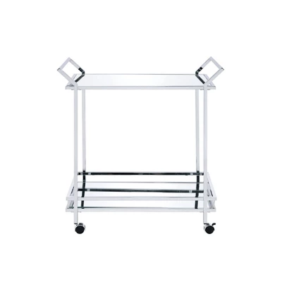 Palermo Bar Cart Chrome - Picket House Furnishings 2 Palermo Bar Cart Chrome - Picket House Furnishings - Image 2