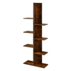 Tangkula Modern Multi-Layer Bookshelf Floor Standing Bookcase W/Anti-fall Device Storage Rack For Home Office Rustic 21 Tangkula Modern Multi-Layer Bookshelf Floor Standing Bookcase W/Anti-fall Device Storage Rack For Home Office Rustic -Living Space Shop GUEST bfa90a24 0c68 4f4c 8fc8 34eb16802931