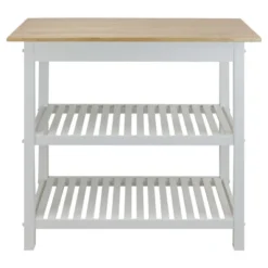 Kitchen Island With Two Shelves - Flora Home -Living Space Shop GUEST c0ea8193 3819 41a7 8c89 64d60a1d8bbf