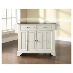 LaFayette Solid Black Granite Top Kitchen Island - White - Crosley 7 LaFayette Solid Black Granite Top Kitchen Island - White - Crosley -Living Space Shop GUEST c0f08c7a acfd 40cd 958d 27e6e4bf6401