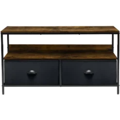 Sorbus 2 Drawer TV Stand Dresser With Wood Top -Living Space Shop GUEST c5c2f069 99dc 4d85 8df2 ca3980651739