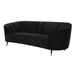 92" Achim Sofa Black Velvet - Acme Furniture