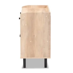 Patterson Wood 2 Door Kitchen Storage Cabinet Oak Brown - Baxton Studio -Living Space Shop GUEST ca7ed8e9 353d 4cd5 a278 16c35079bd36