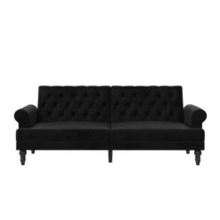 Cassidy Upholstered Futon - Paris Hilton X The Novogratz -Living Space Shop GUEST caa17917 e7cf 4840 a55d 9db690d3402b