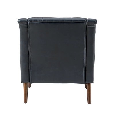 Nycteus Vegan Leather Armchair | ARTFUL LIVING DESIGN 4 Nycteus Vegan Leather Armchair | ARTFUL LIVING DESIGN - Image 4