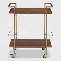 Maxwell Bar Cart Gold - Finch -Living Space Shop GUEST cbf104d8 b5a2 49cb b01b 5b0493f9d519