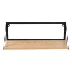 Honey-Can-Do Large Laundry Wall Shelf With Wood Light Oak -Living Space Shop GUEST cc6ae741 d57d 4ca6 af43 1c1042554b16