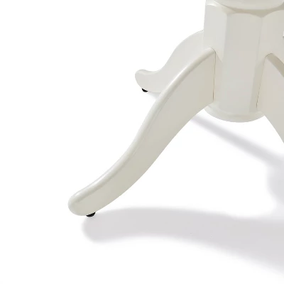 Shelby Round Dining Table Distressed White - Crosley 6 Shelby Round Dining Table Distressed White - Crosley - Image 6