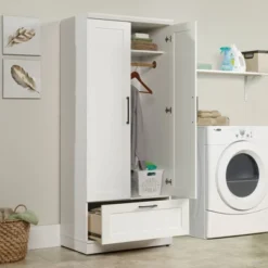 Homeplus Wardrobe Soft White - Sauder -Living Space Shop GUEST cd6a288f ab38 4a9d 9f0d b0653459f3d9