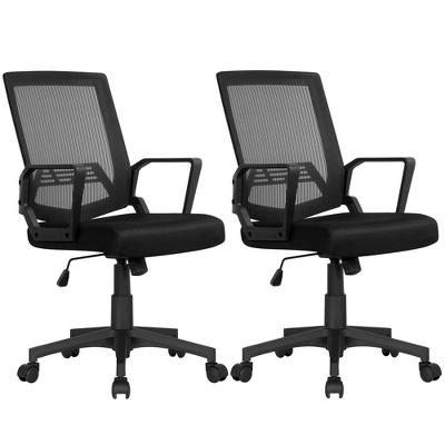 Yaheetech Adjustable Mid-Back Office Chair Computer Chair With Wheels 10 Yaheetech Adjustable Mid-Back Office Chair Computer Chair With Wheels - Image 10