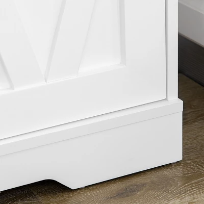 HOMCOM 70.75" Farmhouse Tall Kitchen Pantry Storage Cabinet, Freestanding Cabinets With Doors And Shelves, Kitchen Shelf Storage With 4 Tiers, White 5 HOMCOM 70.75" Farmhouse Tall Kitchen Pantry Storage Cabinet, Freestanding Cabinets With Doors And Shelves, Kitchen Shelf Storage With 4 Tiers, White - Image 5