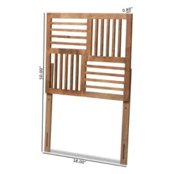 Adler Wood Headboard Walnut - Baxton Studio -Living Space Shop GUEST cebed97f 97ea 4823 be2a 1195a33364a2