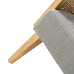 Criss Velvet Loveseat Rattan Armrest 2-Seater Tufted Back Sofa Contemporary Loveseat For Living Room | Karat Home -Living Space Shop GUEST cf9e4793 2ac6 4d61 aab6 4f8cd037d535