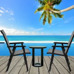 Costway 2PCS Folding Chairs Steel Frame Patio Garden Outdoor W/ Armrest & Footrest 11 Costway 2PCS Folding Chairs Steel Frame Patio Garden Outdoor W/ Armrest & Footrest -Living Space Shop GUEST cfcd6ae7 58f7 4e30 aa37 c4d8d634415e