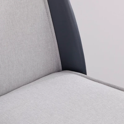 3pc Grayson Square Dining Set Gray/Navy - Angelo:HOME 2 3pc Grayson Square Dining Set Gray/Navy - Angelo:HOME - Image 2