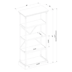 65" Conway Cast Iron Bookshelf Gray - Threshold™ -Living Space Shop GUEST cff59df7 5d9c 42a0 8f0f 8fed32364e22