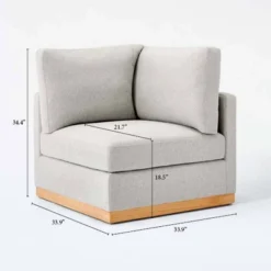 Woodland Hills Modular Sectional Corner Light Gray - Threshold™ Designed With Studio McGee 21 Woodland Hills Modular Sectional Corner Light Gray - Threshold™ Designed With Studio McGee -Living Space Shop GUEST d13a80c0 94a7 4a14 807c 01f454d7e453