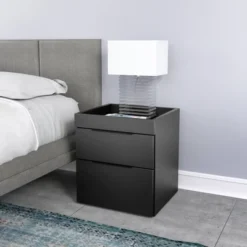 Carter Modern Double Drawer Nightstand - Eco Dream -Living Space Shop GUEST d1e4860b 320a 4f9e 8506 923ec2d6808d