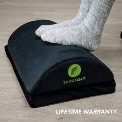 ErgoFoam Adjustable Foot Rest Under Desk For Added Height