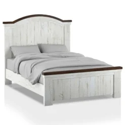 3pc Willow Rustic Bedroom Set With 2 Nightstands Distressed White/Walnut - HOMES: Inside + Out -Living Space Shop GUEST d2e37873 f63c 47c8 9f67 478c10c1c3ce