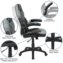 Flash Furniture X10 Gaming Chair Racing Office Ergonomic Computer PC Adjustable Swivel Chair With Flip-up Arms 23 Flash Furniture X10 Gaming Chair Racing Office Ergonomic Computer PC Adjustable Swivel Chair With Flip-up Arms -Living Space Shop GUEST d3de8675 9cd7 4797 b31f 63df3e823600