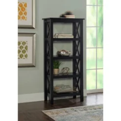 Davis Bookcase - Linon -Living Space Shop GUEST d41d1bb8 8ec3 4627 9104 f06936b55e7f