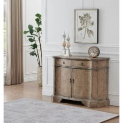 Belcher Antique Inspired 2 Door 2 Drawer Storage Buffet Cabinet Weathered Brown - Treasure Trove -Living Space Shop GUEST d506b058 e431 4e5b 9ecf d6ae7f61d7bb