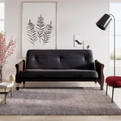 Full Chester Wood Arm Futon Frame With 8" Polyester Mattress - Room & Joy 18 Full Chester Wood Arm Futon Frame With 8" Polyester Mattress - Room & Joy -Living Space Shop GUEST d50a3fb0 b092 4e8b b6a4 cd8571e5e3b8