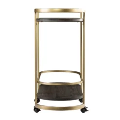 Lyflon Rolling Bar Cart Black/Gold - Aiden Lane -Living Space Shop GUEST d5372f31 aba7 4c53 bd75 d2dcd76e2fe2