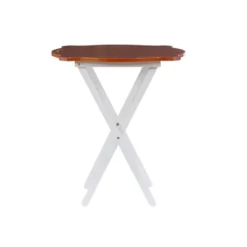 Austin Tray Table Set White/Hazelnut - Powell Company 17 Austin Tray Table Set White/Hazelnut - Powell Company -Living Space Shop GUEST d5e6c259 4619 4740 9f8e e52170d94b7e