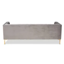 Zanetta Velvet Finished Sofa Gray - Baxton Studio 13 Zanetta Velvet Finished Sofa Gray - Baxton Studio -Living Space Shop GUEST d5e7c130 6c0d 4dad 8fa6 26db7a66c3d2
