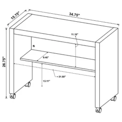 3pc Skeena Office Desk Set Cappuccino - Coaster -Living Space Shop GUEST d720eb45 7dc4 403e 93ab e7d2e7418c80