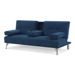 Miley Convertible Futon Sectional Sofa Navy Blue - Serta 8 Miley Convertible Futon Sectional Sofa Navy Blue - Serta -Living Space Shop GUEST d7c9ad9e 9854 4b61 b1ee 679255f5d76b
