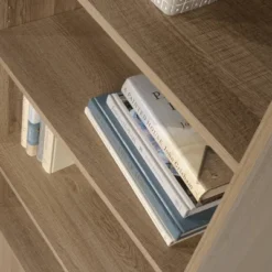 71" Beginnings Bookcase With Doors Light Brown - Sauder -Living Space Shop GUEST d89527eb 5dbb 4ea3 97fe 5dabbd8ad91a