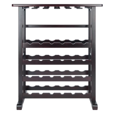 Vinny Wine Rack Espresso Dark Espresso - Winsome -Living Space Shop GUEST d90f534a e111 4393 ae8f a899feab4fb4