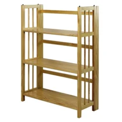 38" Folding 3 Tier Bookshelf Stackable - Flora Home -Living Space Shop GUEST d98a1026 c397 48b0 94ec 1562cf578998