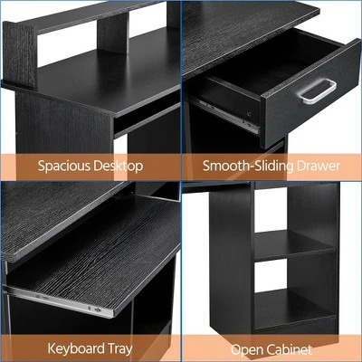 Yaheetech Home Office Wood Computer Desk With Storage Drawers 3 Yaheetech Home Office Wood Computer Desk With Storage Drawers - Image 3