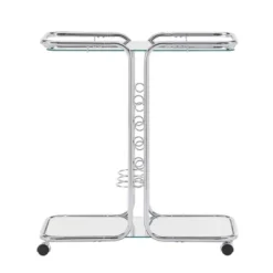 Ripley Chrome Finish Bar Cart Silver - Inspire Q 8 Ripley Chrome Finish Bar Cart Silver - Inspire Q -Living Space Shop GUEST da116bde 55f1 44f3 b4d7 9acded38a76a