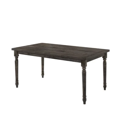 60" Claudia Li Dining Table Weathered Gray - Acme Furniture 1 60" Claudia Li Dining Table Weathered Gray - Acme Furniture