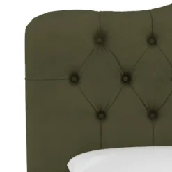 Queen Tufted Headboard Velvet Loden - Skyline Furniture -Living Space Shop GUEST daea951a c1c7 4263 a38f 790b442a139f