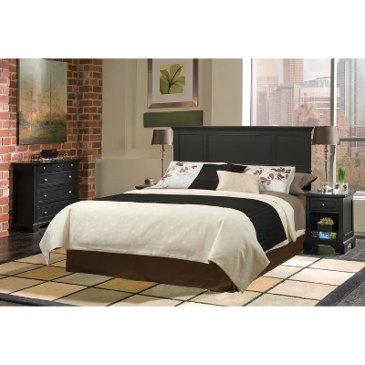 3pc Queen Bedford Bedroom Set Black - Home Styles 4 3pc Queen Bedford Bedroom Set Black - Home Styles - Image 4