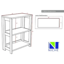 28" Cakewalk Folding Bookcase - Regency -Living Space Shop GUEST dbeaee1b df05 4f89 ad84 a5cd8d3d559f