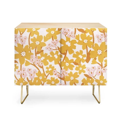ThirtyOne Illustrations Wildflowers In Turmeric Credenza - Deny Designs 4 ThirtyOne Illustrations Wildflowers In Turmeric Credenza - Deny Designs - Image 4